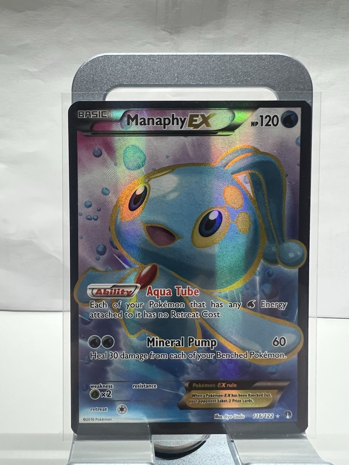 MANAPHY EX #116/122 XY BREAKPOINT ULTRA RARE HOLOFOIL NEAR MINT POKEMON TCG