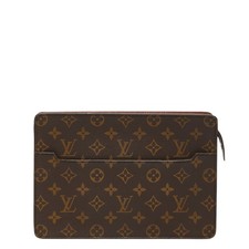 LOUIS VUITTON Monogram Pochette Homme Clutch bag business bag M51795 Used