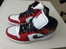 Jordan 1 Mid Chicago 554724-173 44 neuwertig Schuhe Sneaker