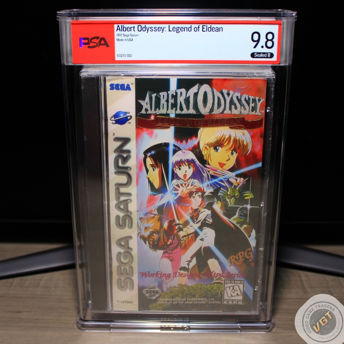 PSA 9.8 B - Albert Odyssey: Legend of Eldean Sega Saturn 1997 NEW