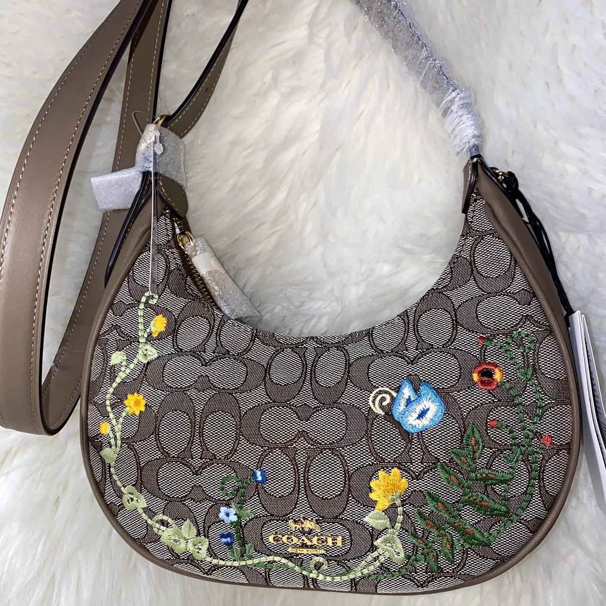 Coach Embroidered Shoulder Bag Bags & Handbags for Women for sale