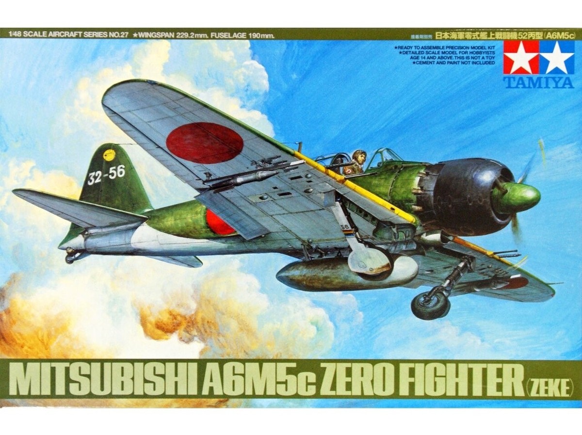 Tamiya - Mitsubishi A6M5c Zero Fighter (Zeke) 1/48 61027 | eBay