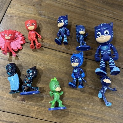 PJ Masks Figures Toys Lot of 10 Pose Able Action Figures