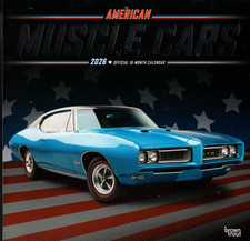 2026 American Muscle Car Official 16 month Calendar