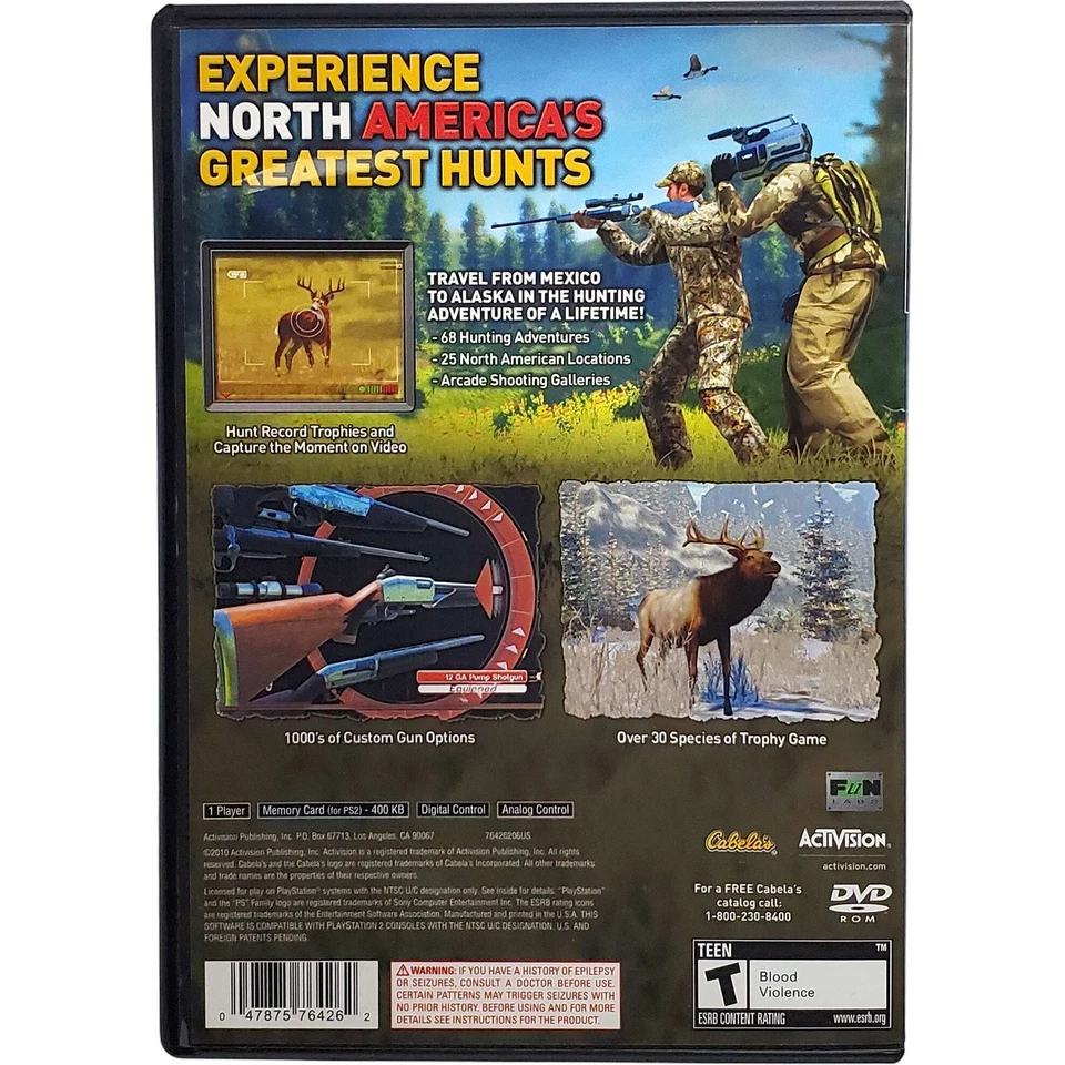 Cabela's North American Adventures - Sony Playstation 2 Tested Authentic - Image 2 of 4