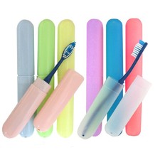Octet Toothbrush Case Holders Travel Cover New Plastic Tube Box Multicolor Set