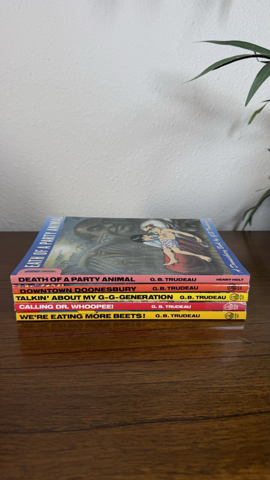 Lot of 5 Softcover Doonesbury Books by G.B. Trudeau 80’s Vintage