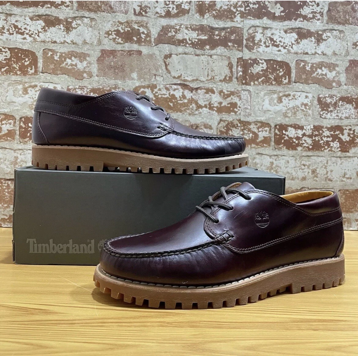 Timberland Oxford Jackson's Landing Moc Toe da uomo taglia 9M 0A2HYM