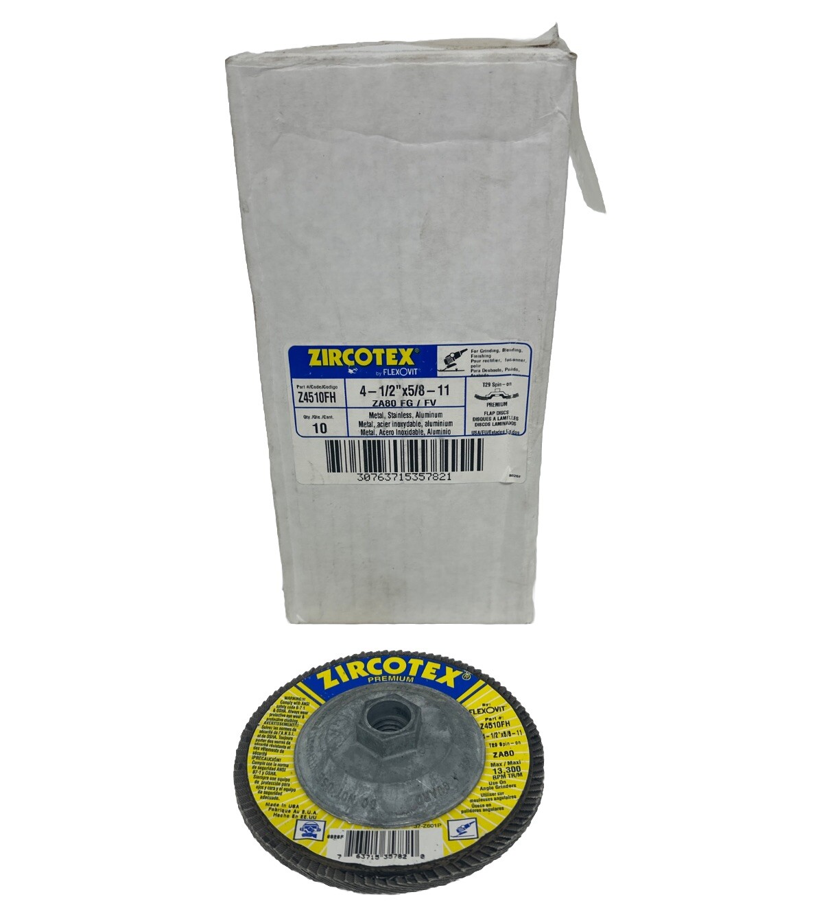 Zircotex FLEXOVIT Flap DISC ZIRCOTEX 4-1/2