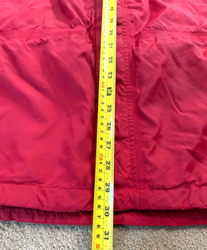 The North Face HyVent Jacket Mens Large Waterproof Hooded Red Gray Zip Pockets - Picture 5 of 13