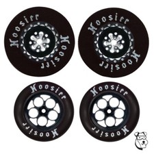 8768B 1/24 DELTA Drag Racing Tire SET 1-3/16" x 500" Wide Black - MID AMERICA
