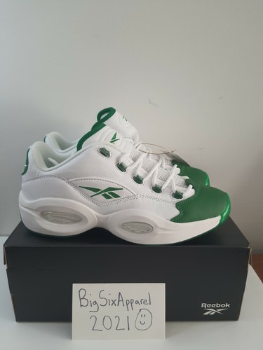reebok question green toe