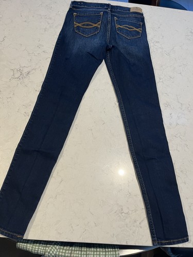 Abercrombie Kids Girl's Dark Wash Super Skinny Jeans Blue Size 11/12 NWT - Picture 4 of 6