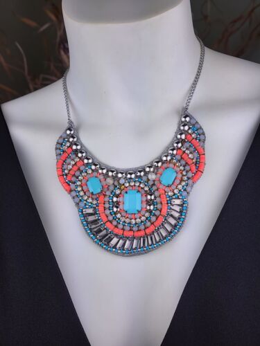 Lovisa Multicolor Crystal Statement Bib Necklace