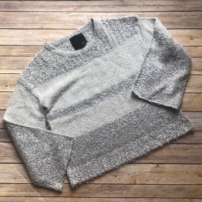 LFD Long Sleeve Grey White Sweater 