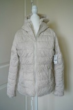 Ny&c Faux Fur Lined Hooded Cream Puffer Jacket Coat Nwt W Defects, Size Small