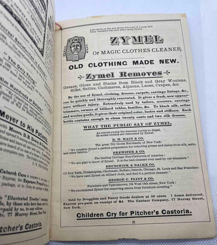 1888 TS CROSS DRY GOODS WEST FRIENDSHIP MD 2 ALMANAQUES DE NUEVA YORK INGLÉS ALEMÁN - Imagen 10 de 14