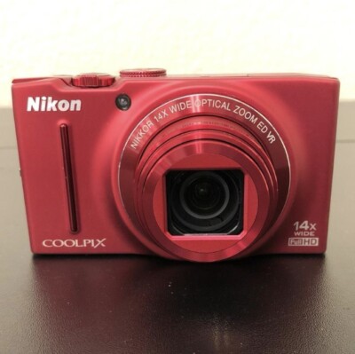 Nikon COOLPIX S8200 Digital Camera Red 16.1MP Compact 14x Nikon COOLPIX S8200 Digital Camera Red 16.1MP Compact 14x