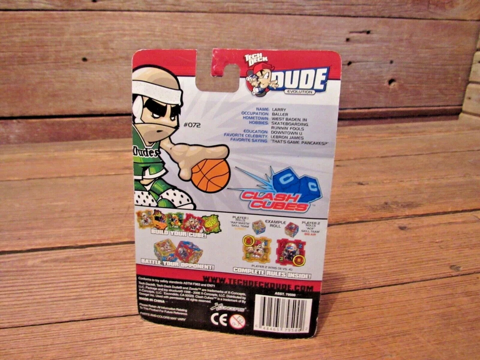 XConcepts Tech Deck Dude LARRY #072 Figure C1 Clash Crew - NEW! - Image 2 of 2
