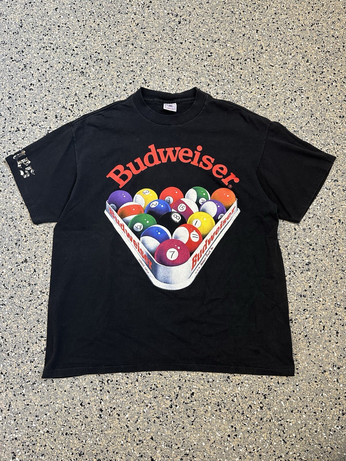 Budweiser 1992 Billiards Pool Tee T-Shirt Vintage Size XL Delta Tag