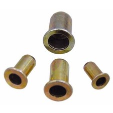 Inserto Filettato in Acciaio per rivettatrice Far misura 8 mm Ø 10,9 mm cf.200Pz