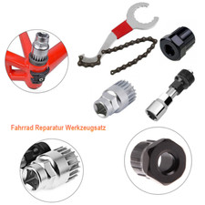 4in1 Fahrrad Werkzeug Set Zahnkranzabzieher Kurbel-Abzieher Bike Reparatur Satz
