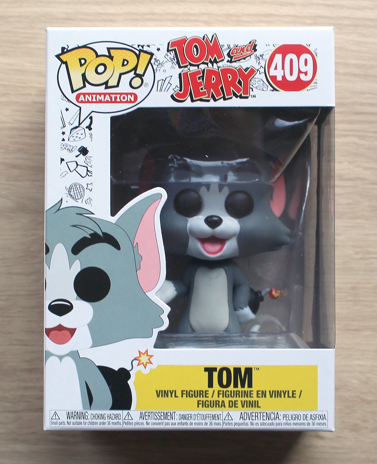 Funko Pop Tom Y Jerry - Tom Con Bomba + Protector Gratuito