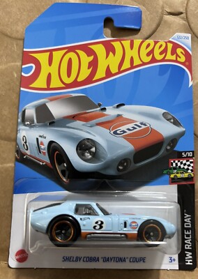  2024 Hot Wheels Shelby Cobra  Daytona  Coupe Gulf 122/250 Hw Race Day 5/10