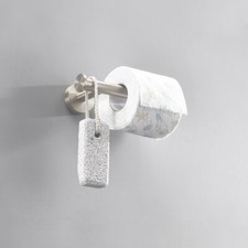 Brushed Nickel Modern Round Tissue Roll Holder Rack Wall Mount Stainless Steel