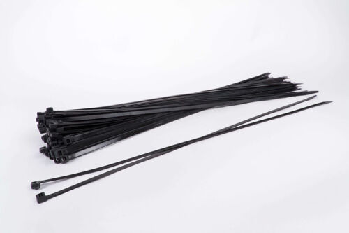 100 Extra lange Profi Industrie Kabelbinder 750 x 7,6 mm Cable ties Set schwarz