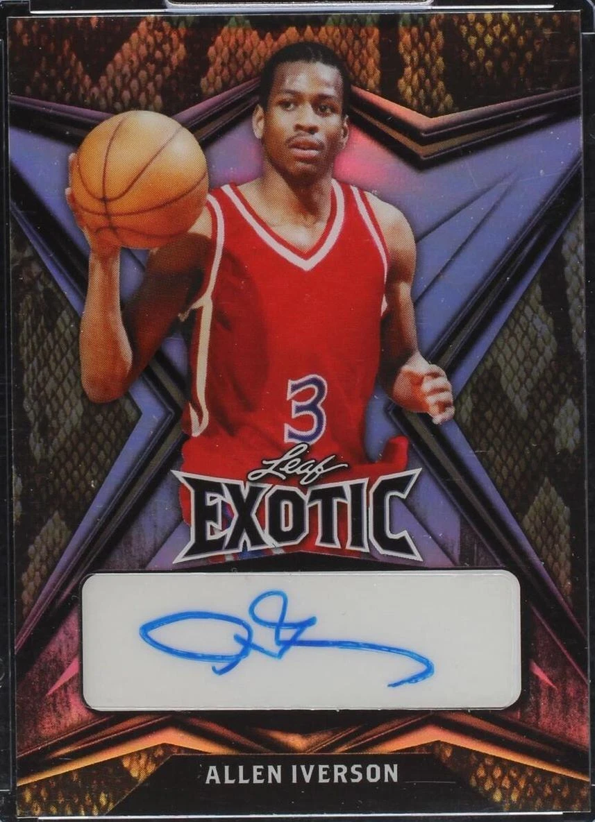 Leaf Allen Iverson Basketball Sports Trading Cards & Accessories