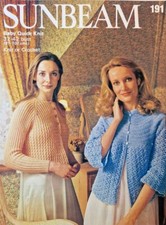 Vintage Knitting Patterns - Sunbeam #191 - Lady's Knitted & Crochet Bedjackets