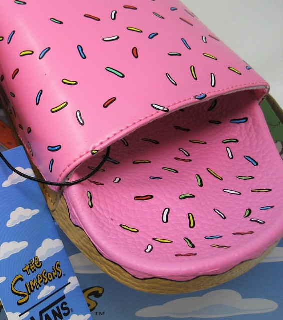 vans simpsons slides donut