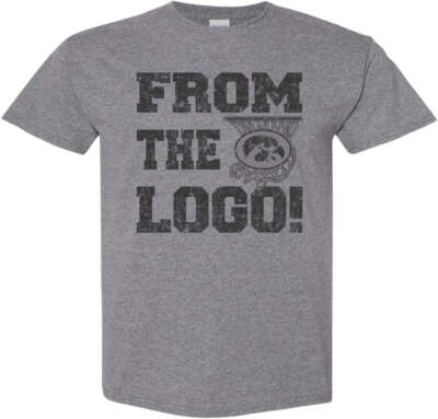 From The Logo Iowa Hawkeyes Basketball Medium Gray t-shirt