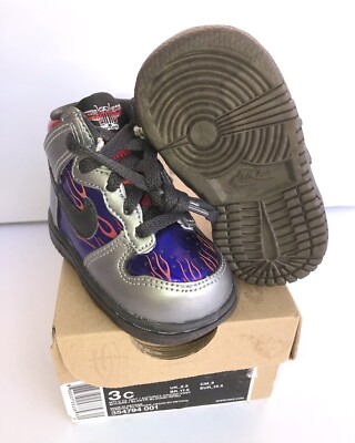 RARE Nike SB Dunk High DS NWB Transformers Optimus Prime 2009 Toddler 3C 354794