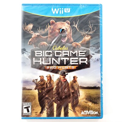 Cabela's Big Game Hunter: Pro Hunts (Nintendo Wii U) **Damaged Case** New Sealed