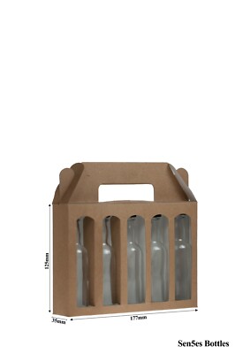 Präsentationsbox Mini Spirit Flasche Bastelbox (5 x 50ml Größe.) nur Boxen 