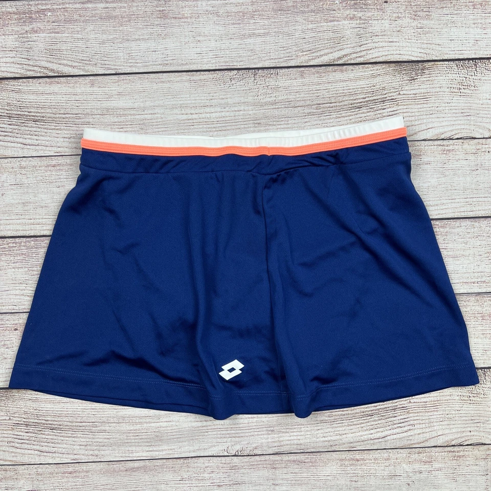 Lotto Tennis Skirt Sheila China Blue Deep Dry Tech Built In Short Women's Size M - Image 4 of 4
