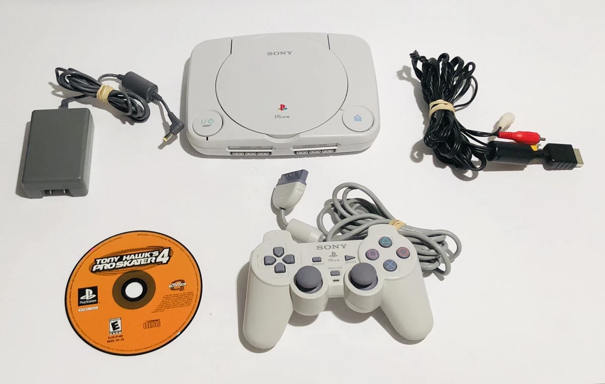Sony Playstation PS One PS1 Slim Console Bundle SCPH 101 w
