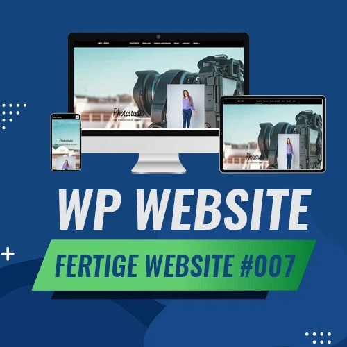 WordPress-fertige Website - Homepage Website | Fotostudio | Photo Template #006