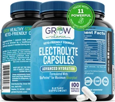Grow Vitamin Lyte Fuel, Electrolyte Replacement Supplement. 100 Capsules