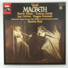 Quadro 3 Lp Box Giuseppe Verdi – Macbeth Carreras Milnes Muti New Philharmonia 