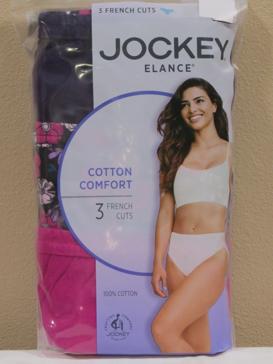 New 3 Pack Jockey Cotton Elance French Cut Underwear Panties Plus Sz 9 10 11