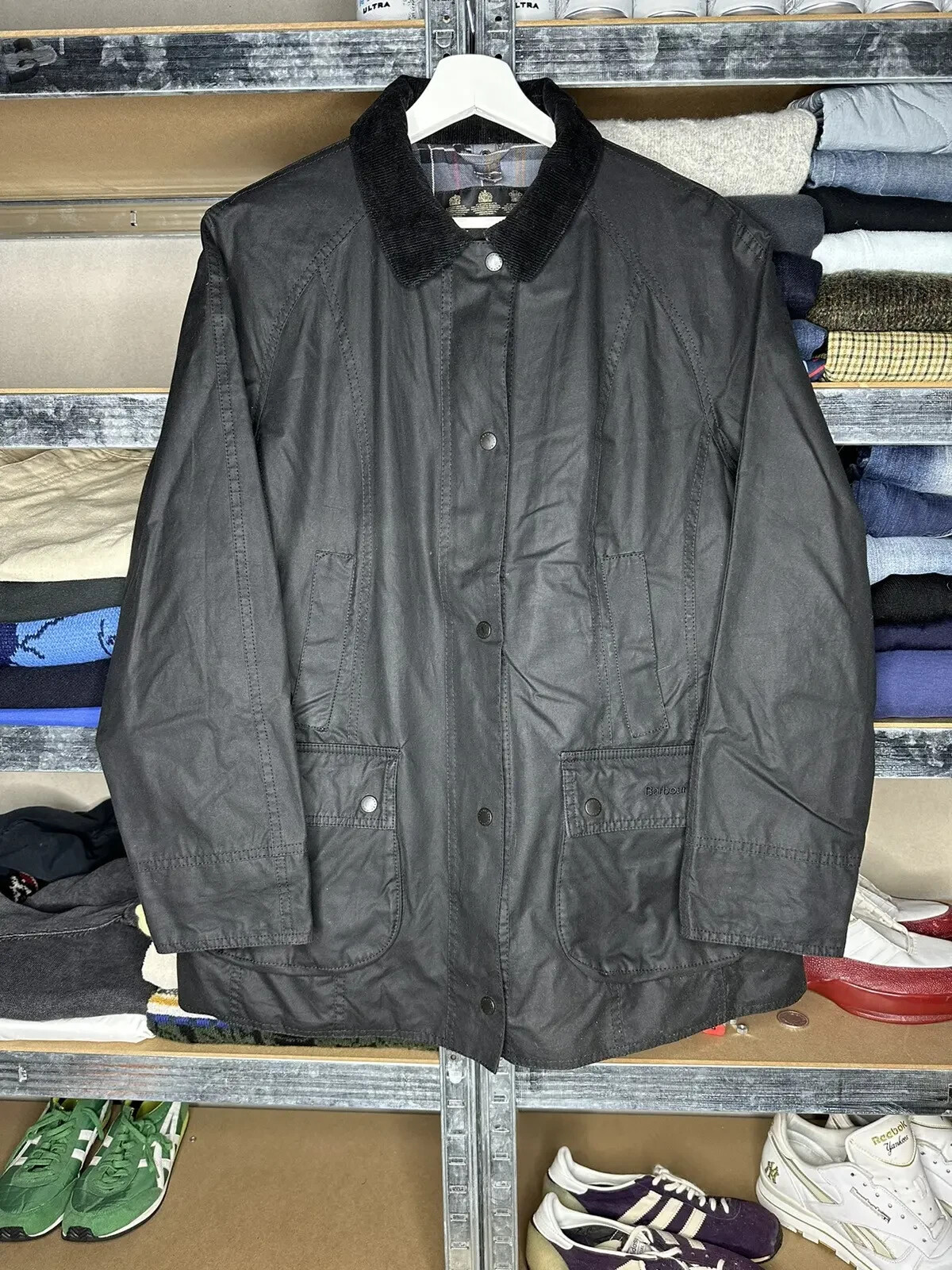 Barbour Wax Classic Beadnell Jacket Woman Size US 12