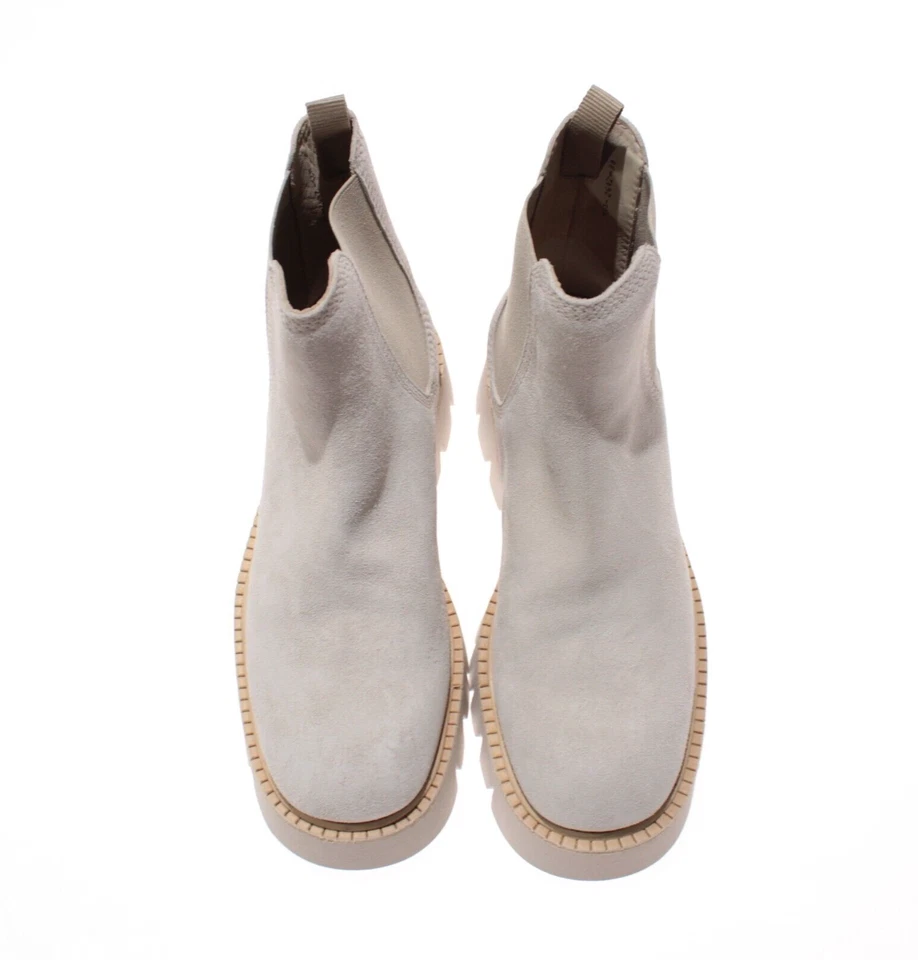 Botas Pedro Garcia NWD Salinda Chelsea Suela Talla 38 EE. UU. 8 en Gamuza Gris Foto 2 de 4