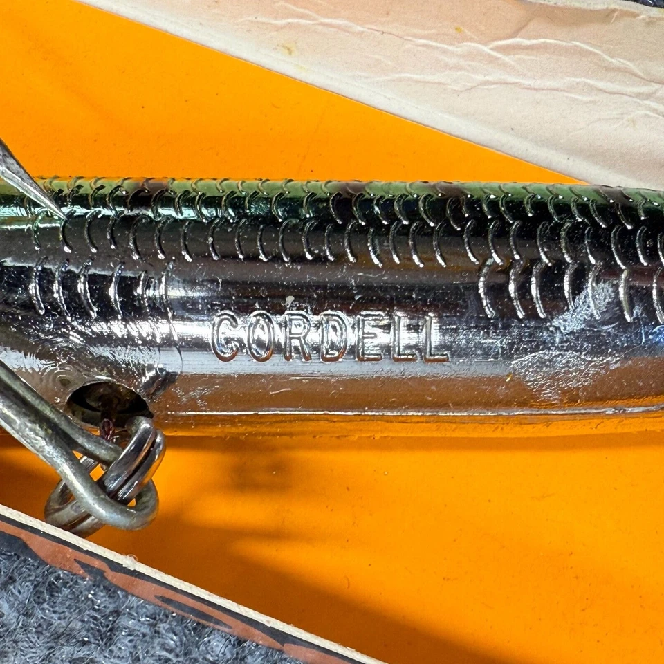 Lápiz Popper de algodón Cordell señuelo verde agua salada resistente nuevo de colección 5868 Foto 3 de 4