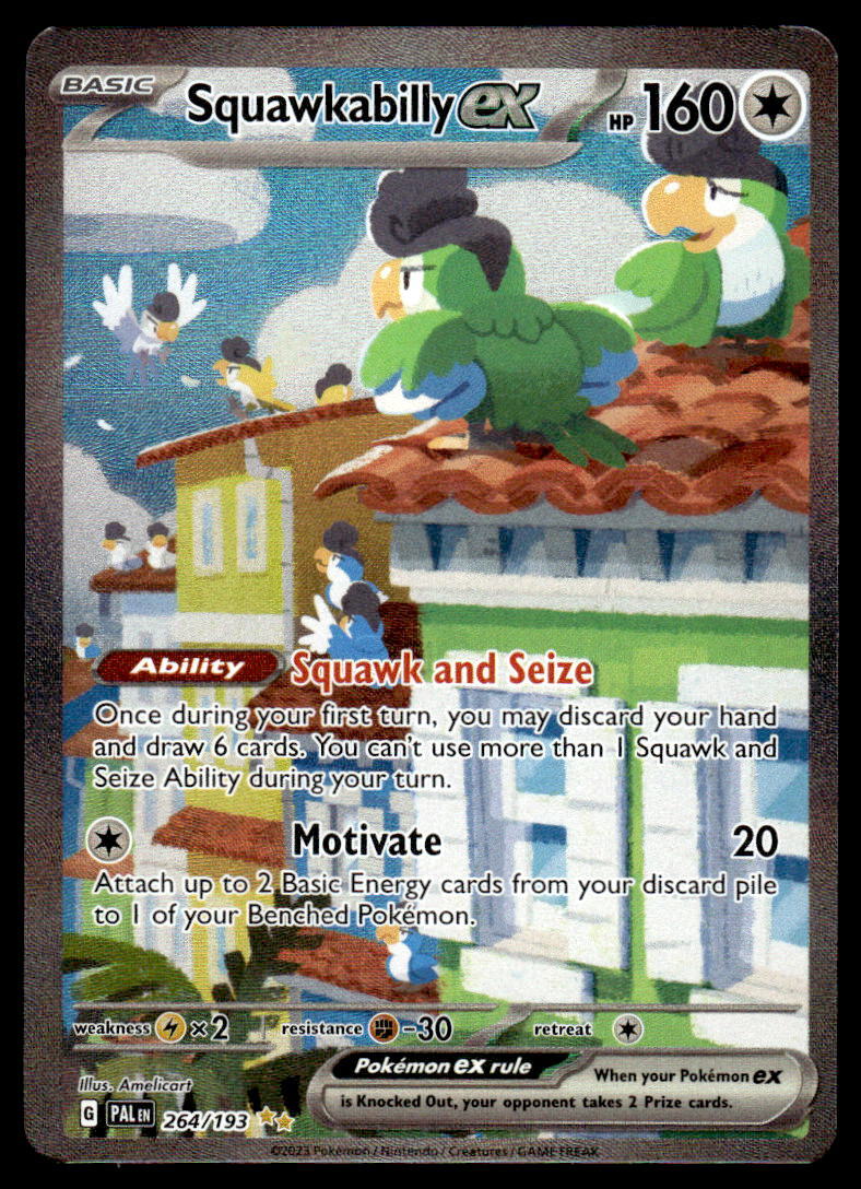 SV02: Paldea Evolved #264/193 Squawkabilly ex POKEMON