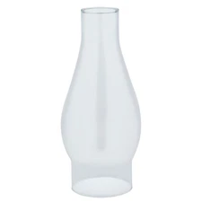 OHLECTRIC 2-5/8-Inch Handblown Clear Glass Chimney for Oil Lamp – Use with Co...
