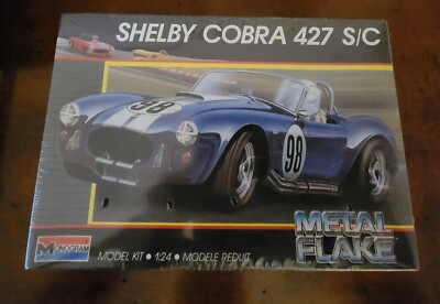 Vintage 1988 Monogram 1/24 Scale Shelby Cobra 427 S/C Model