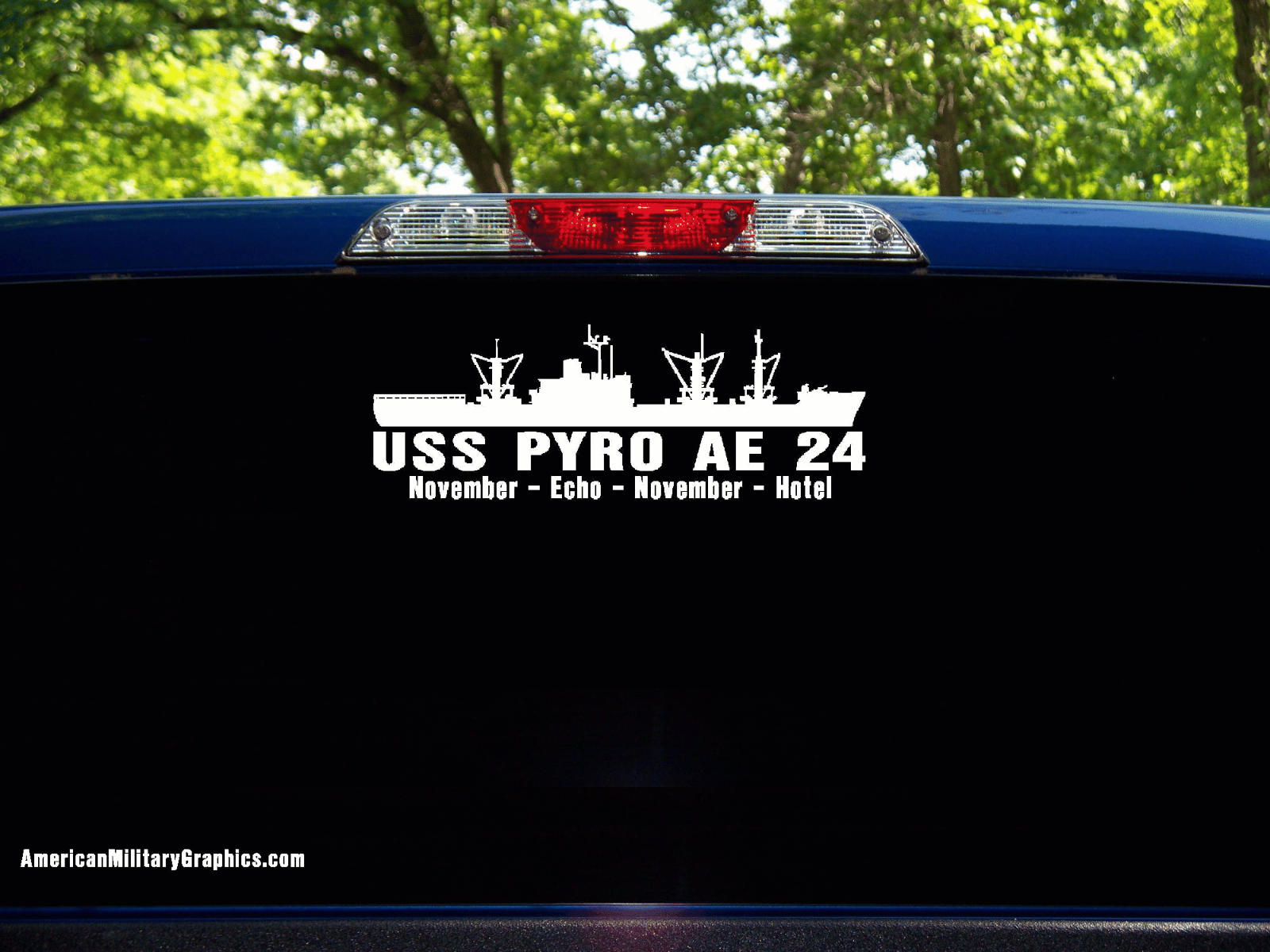 USS PYRO AE 24 Silhouette Decal U S Navy USN Military | eBay